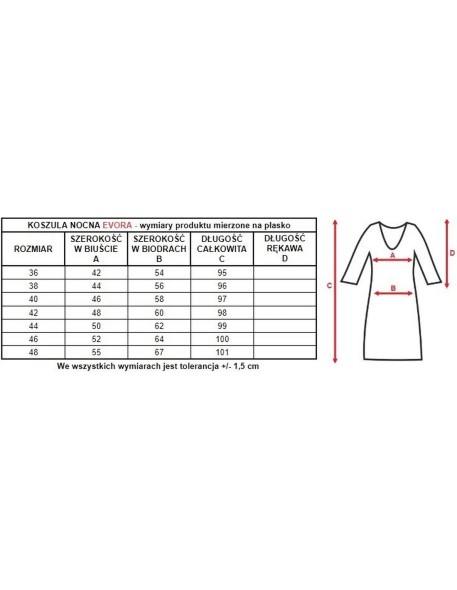 Shirt night women's seksowna Mewa Evora