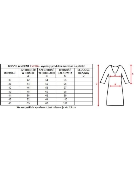 Shirt night women's seksowna Mewa Evora