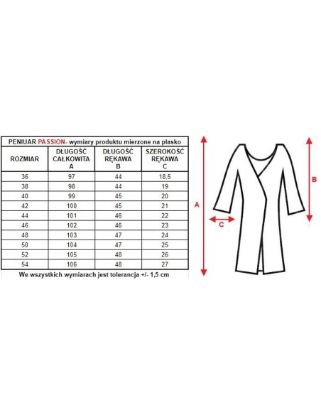 Cienki szlafrok damski Mewa Passion 