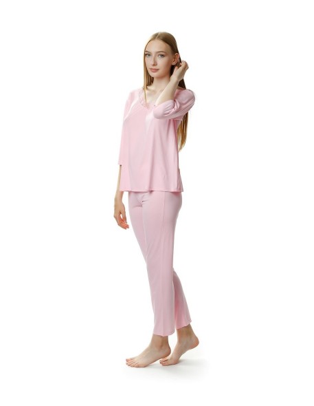 Pajamas with wiskozy women's 3/4 sleeve Mewa...