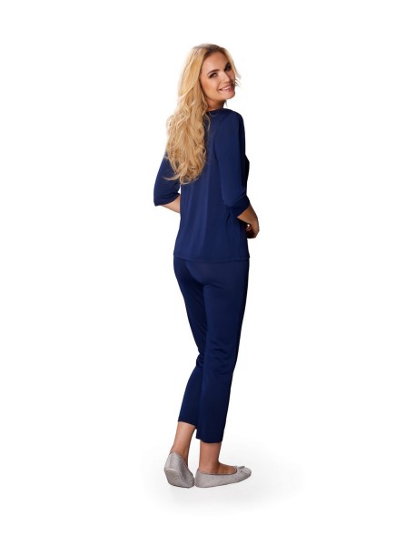 Pajamas with wiskozy women's 3/4 sleeve Mewa...