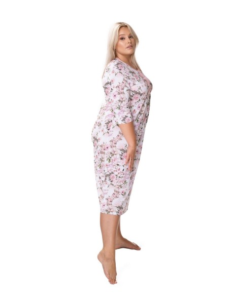 Koszula nocna z wiskozy plus size Mewa Pola 