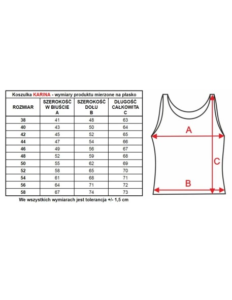 Sleeveless ladies' Mewa Karina