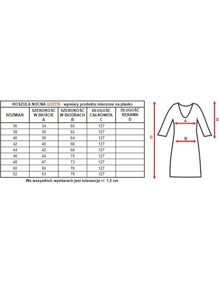 Long shirt night flared Mewa Queen