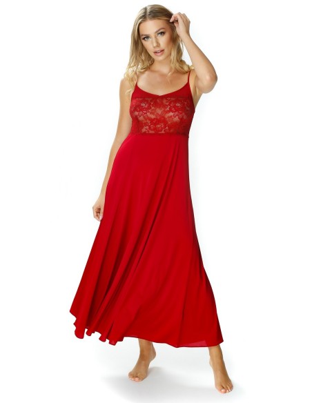 Długa koszula nocna rozkloszowana Mewa Queen 