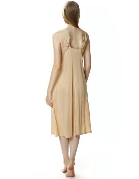 Koszula nocna damska na ramiączkach długa, Mewa 4114