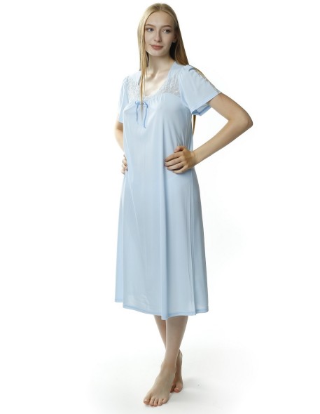 Shirt night jedwab wiskozowy Mewa Berenika