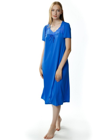 Koszula nocna jedwab wiskozowy Mewa Berenika 