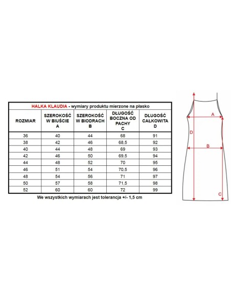Wiskozowa halka damska Mewa Klaudia 