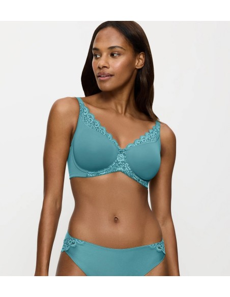 Biustonosz minimizer Triumph Amourette W01 quiet turquoise