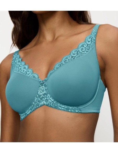 Biustonosz minimizer Triumph Amourette W01 quiet turquoise