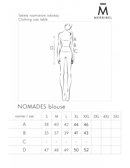 Nomades set ladies' blouse and skirt black,...