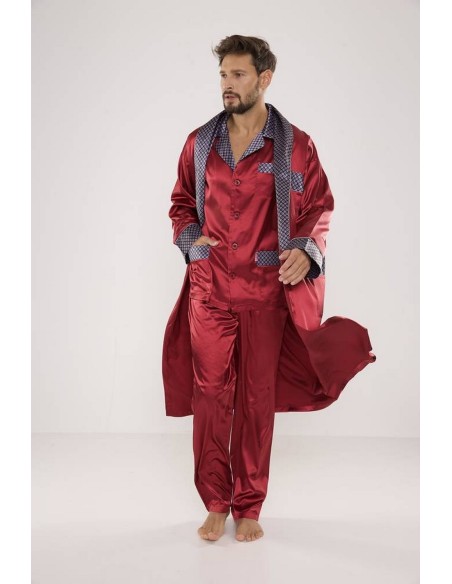 Pajamas men's satin, De Lafense 939