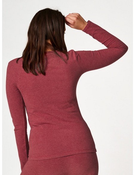 Undershirt ladies' long sleeves hot touch Key LVD 729 1