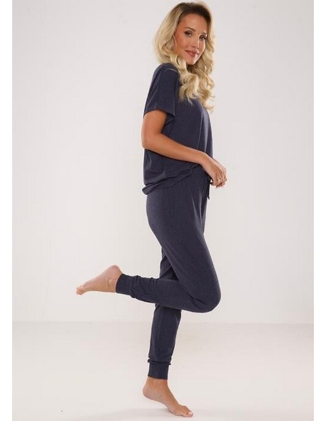 Paula piżama damska krótki rękaw, De Lafense 524