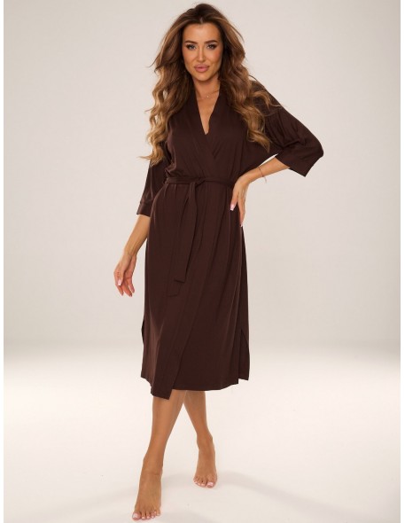 Visa szlafrok damski długi, De Lafense 942