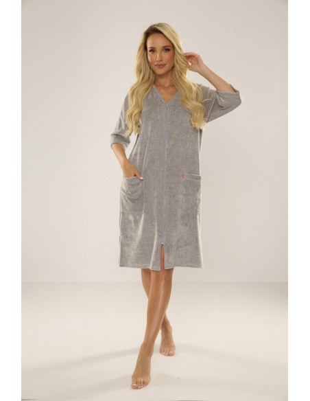 Podomka welur zipper m-4xl, De Lafense 431