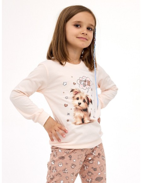 Piżama girl kids dr 594/193 sweet dog Cornette