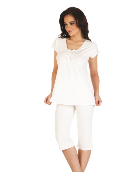 Visa pajamas women's short sleeve trousers 3/4...