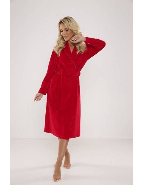 Lydie welur szlafrok damski z kołnierzem s-2xl,...