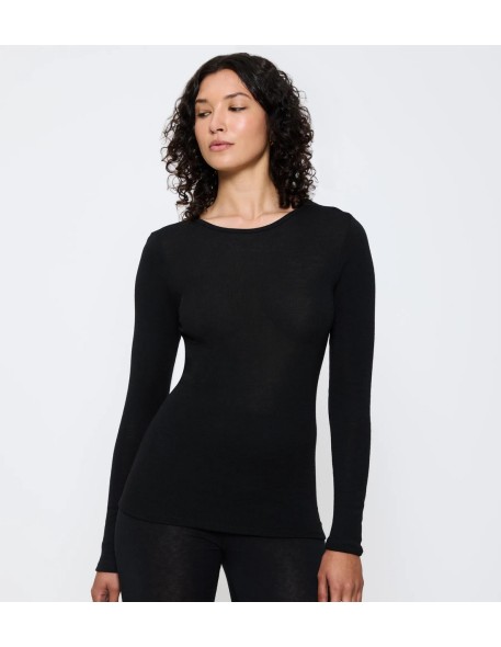 Beauty layers lsl top wool black Triumph