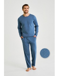 3474 pajamas men's long lorenzo m-2xl Taro 2