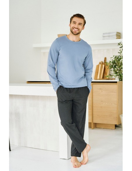 3474 piżama męska długa lorenzo m-2xl Taro