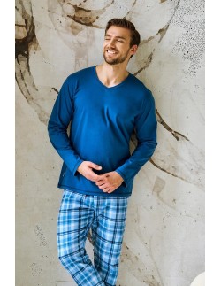3477 piżama męska długa mark 5xl-6xl Taro 2