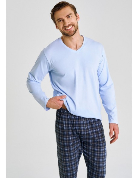 3477 pajamas men's long mark 5xl-6xl Taro