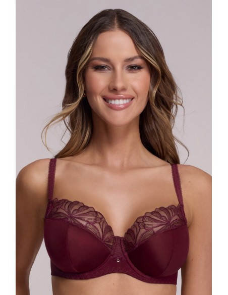 Biustonosz av 2196 semi soft wine maxi Ava