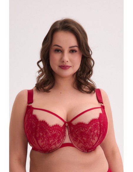 Biustonosz semi-soft aina maxi art. 1273 czerwony Gaia