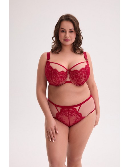 Biustonosz semi-soft aina maxi art. 1273 czerwony Gaia