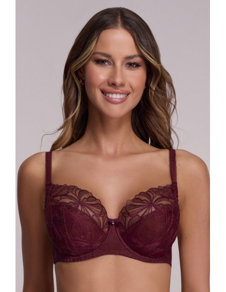 Bra av 2197 soft side support wine Ava