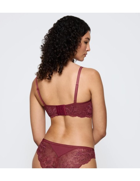 Triumph braletka Amourette Charm T N03 sweet marsala - biustonosz bez fiszbin