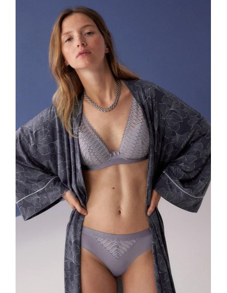 Triumph lace panties Aura Spotlight T Brazilian grey shadow