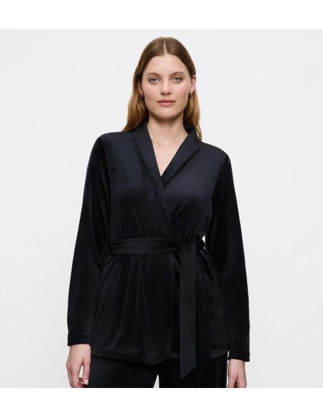 Triumph Sensual Velour Robe Top 01 black