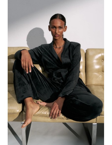 Triumph Sensual Velour Robe Top 01 black