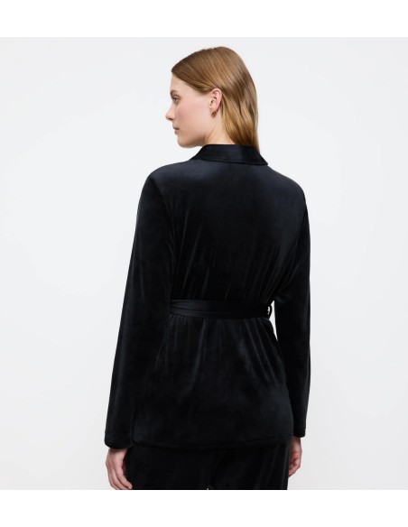 Triumph Sensual Velour Robe Top 01 black