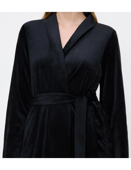 Triumph Sensual Velour Robe Top 01 black