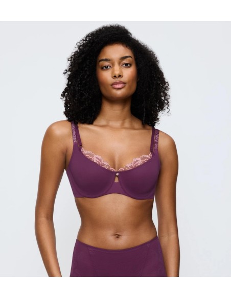 Triumph soft bra Wild Gardenia Florale W01 flower purple