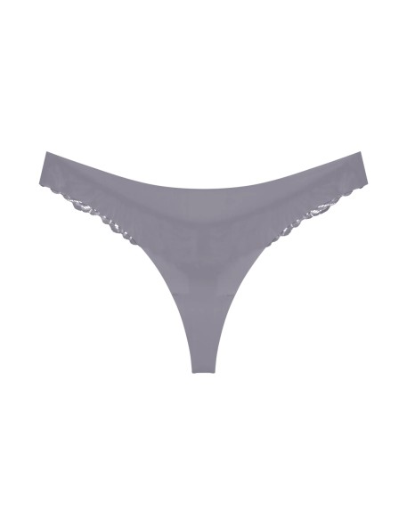 Triumph lace thong Pretty Micro String grey shadow