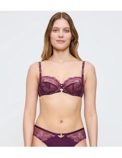 Triumph lace bra Wild Gardenia Florale W flower purple 2