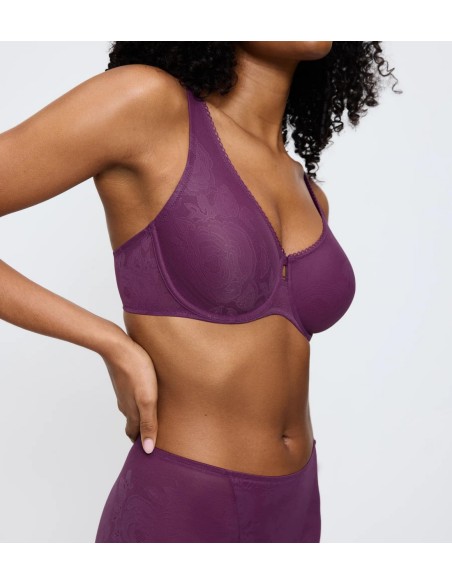 Triumph minimizer bra Wild Rose Sensation W01 flower purple