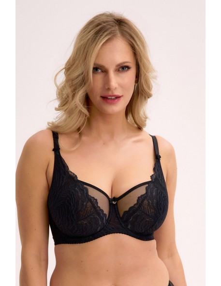Biustonosz soft balconette jessia 1229 czarny Gaia
