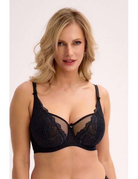 Biustonosz soft balconette jessia 1229 czarny Gaia