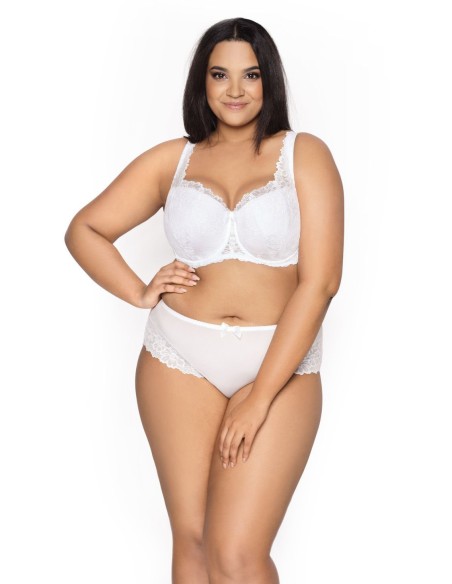Stanik plus size usztywniany Carmela Mat M-053/22 biały 