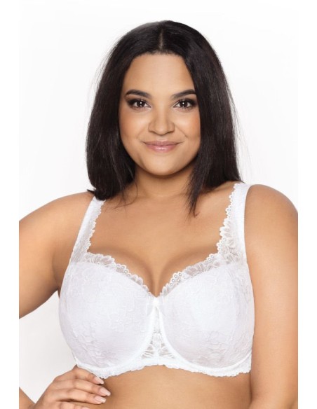 Stanik plus size usztywniany Carmela Mat M-053/22 biały 
