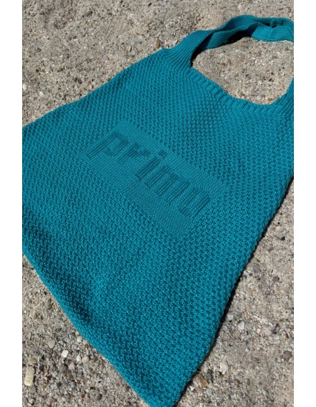 Torba dzianinowa na ramię x fobya turkusowa...