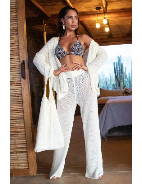 Torba dzianinowa na ramię x fobya kremowa Primo