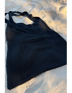 Torba dzianinowa na ramię x fobya czarna Primo